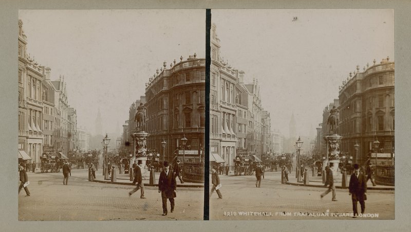 Stereoskopisk bild av Charing Cross av English Photographer