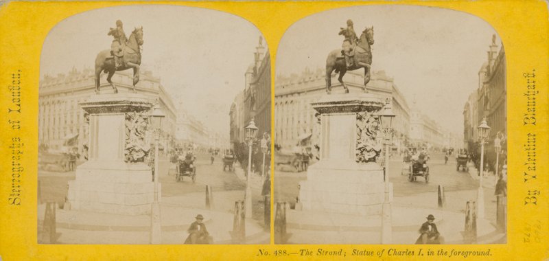 Stereoskopisk bild av Charing Cross av English Photographer