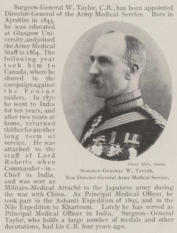 Kirurg-general W Taylor, ny generaldirektör för arméns sjukvård av English Photographer