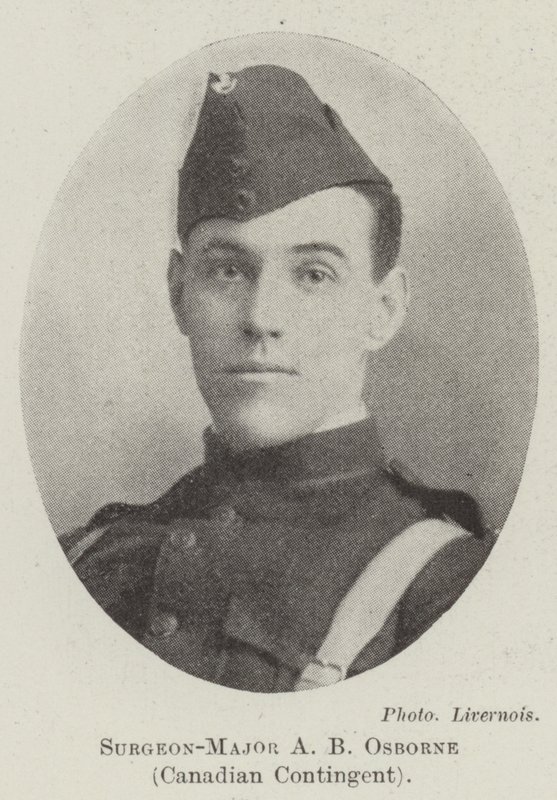 Kirurg-major A B Osborne, kanadensisk kontingent av English Photographer