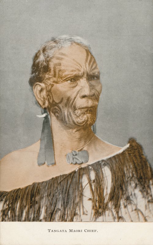 Tangata Maori Chief (foto) av English Photographer