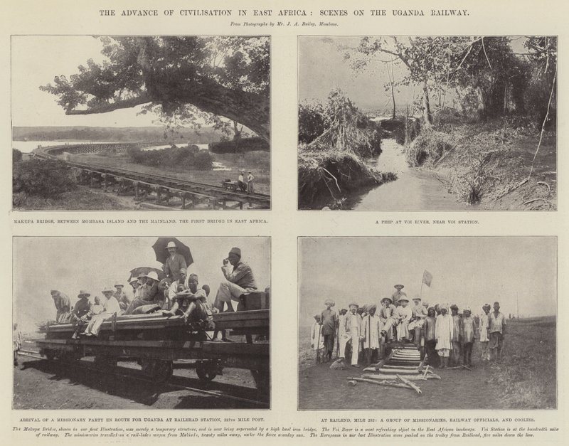 The Advance of Civilization in East Africa, Scenes on the Uganda Railway av English Photographer