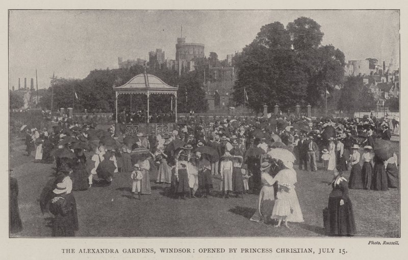 Alexandra Gardens, Windsor, invigd av prinsessan Christian, 15 juli av English Photographer