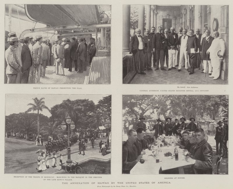 Annexeringen av Hawaii av Amerikas förenta stater av English Photographer