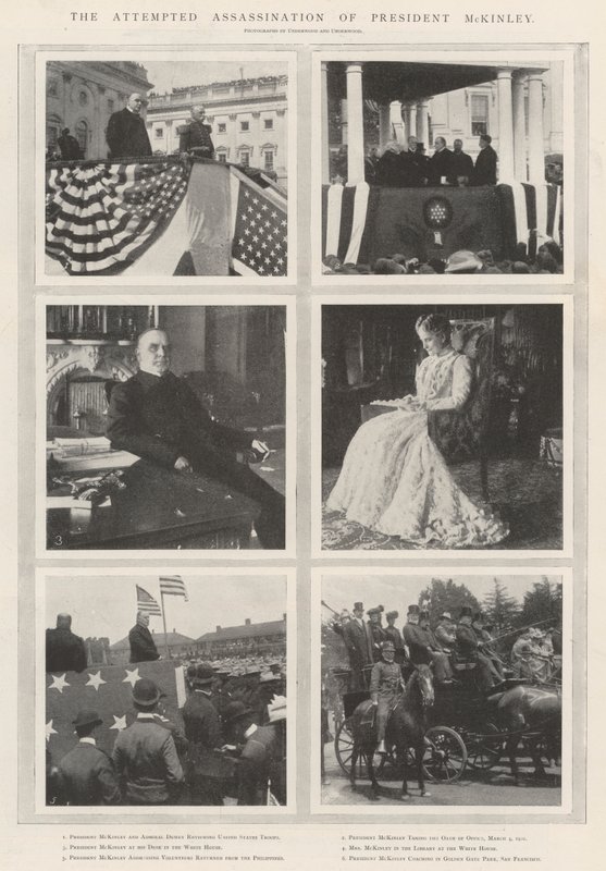 Mordförsöket på president McKinley av English Photographer