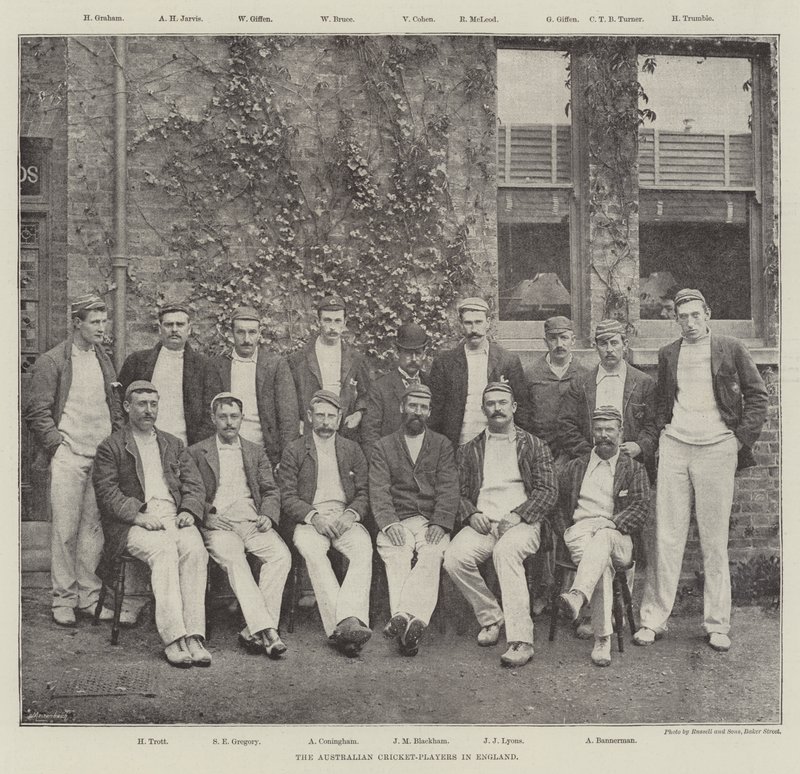 De australiska cricketspelarna i England av English Photographer