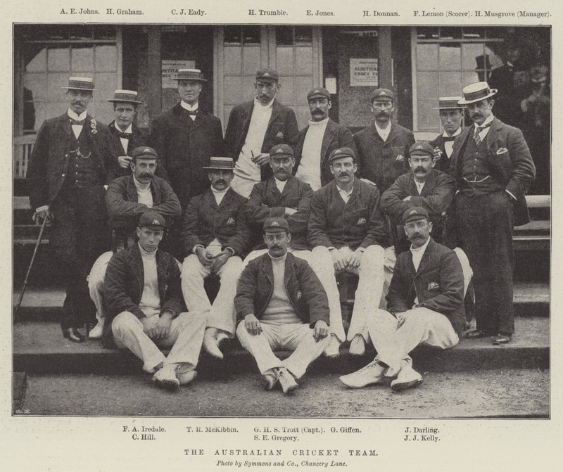 Det australiska cricketlaget av English Photographer