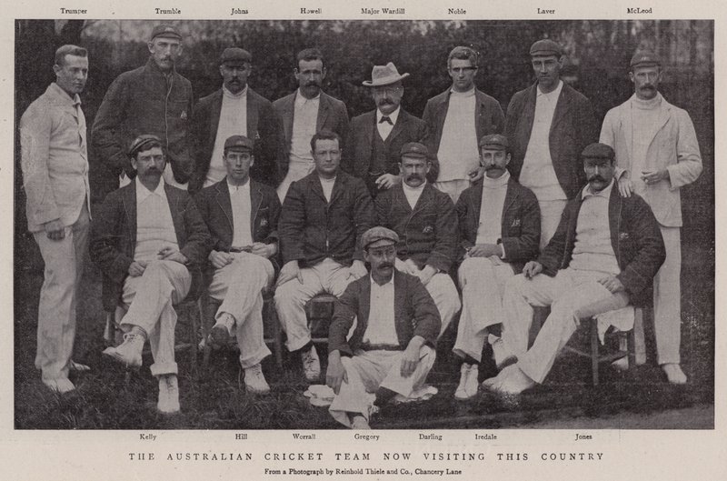 Det australiska cricketlaget besöker nu detta land av English Photographer