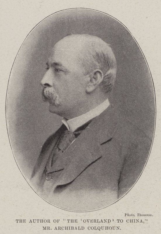 Författaren till The Overland to China, Mr Archibald Colquhoun av English Photographer