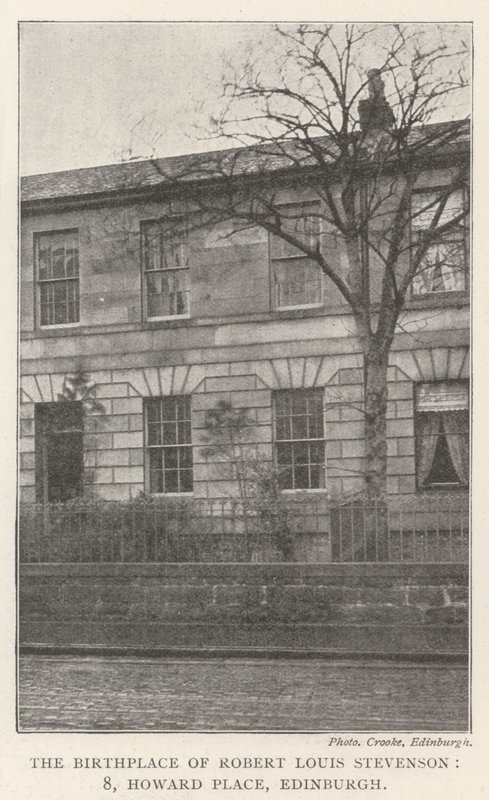 Robert Louis Stevensons födelseplats, 8, Howard Place, Edinburgh av English Photographer