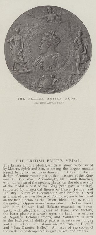 British Empire-medaljen av English Photographer