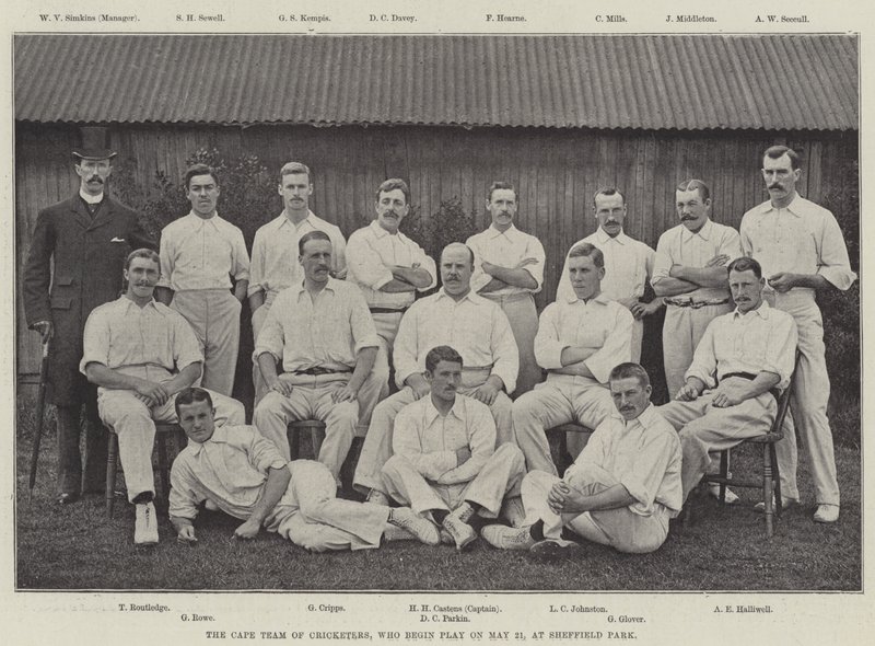 Cape Team of Cricketers, som börjar spela den 21 maj, på Sheffield Park av English Photographer