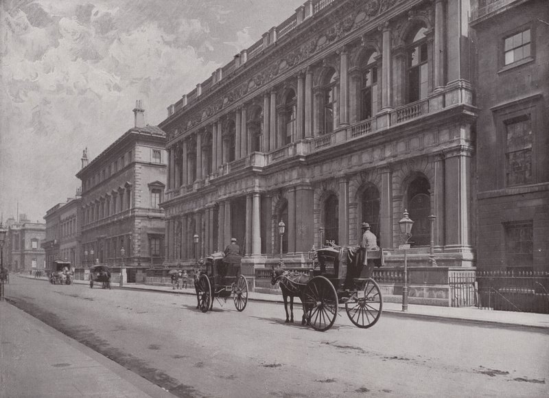 Carlton och Reform Clubs, Pall Mall av English Photographer