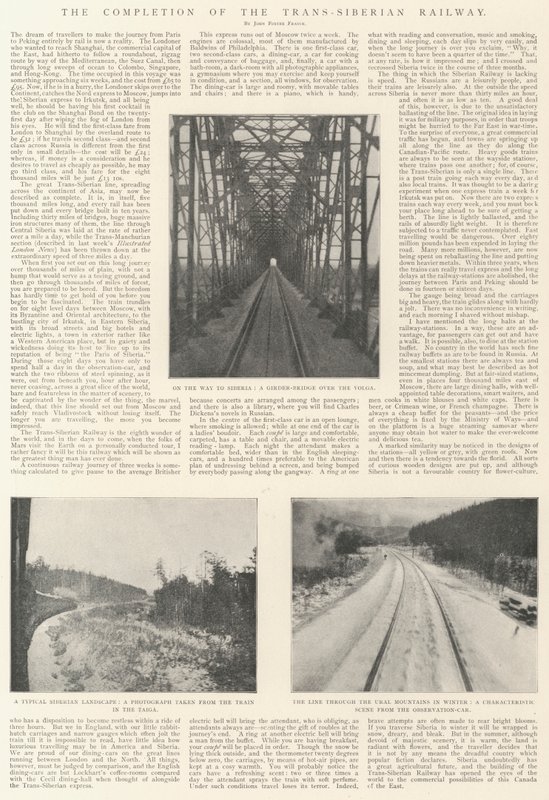 Slutförandet av den transsibiriska järnvägen av English Photographer