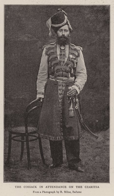 Kosacken närvarande på Czaritsa av English Photographer