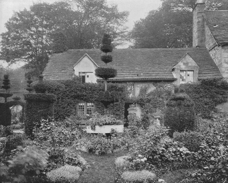 The Cottage near Haddon Hall (s/v foto) av English Photographer