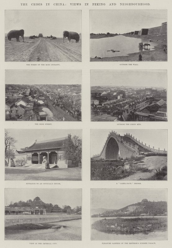 Krisen i Kina, synpunkter i Peking och grannskapet av English Photographer