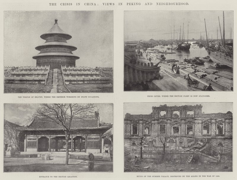 Krisen i Kina, synpunkter i Peking och grannskapet av English Photographer