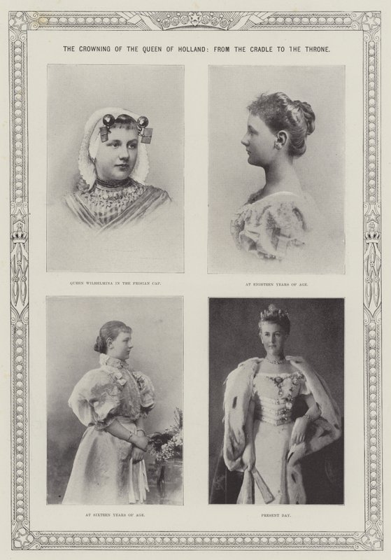 Krönandet av drottningen av Holland, från vaggan till tronen av English Photographer