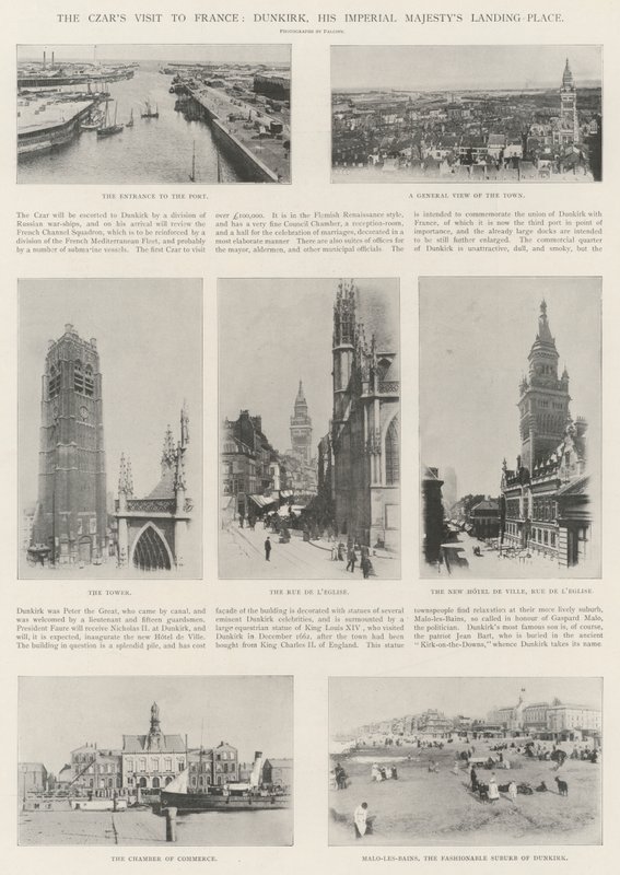 Tsarens besök i Frankrike, Dunkerque, Hans kejserliga majestys landningsplats av English Photographer