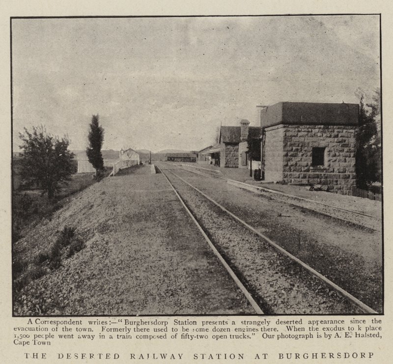 Den öde järnvägsstationen i Burghersdorp av English Photographer