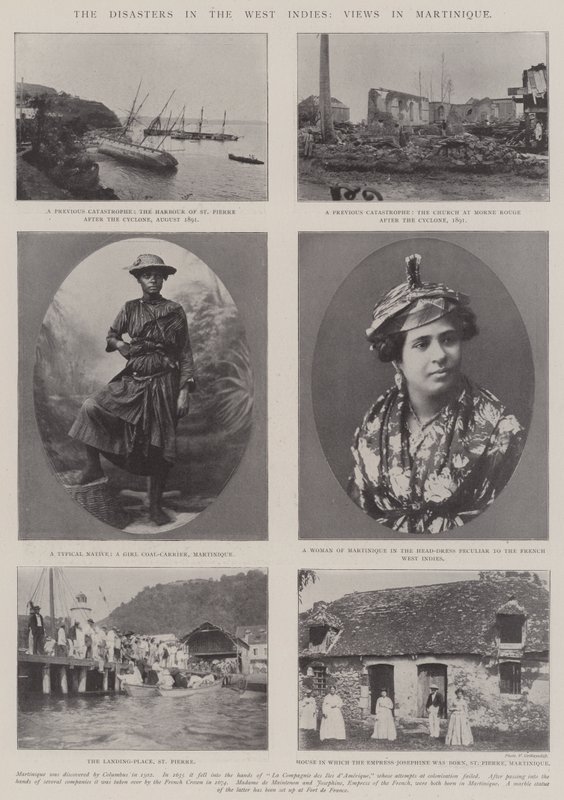 Katastroferna i Västindien, vyer på Martinique av English Photographer