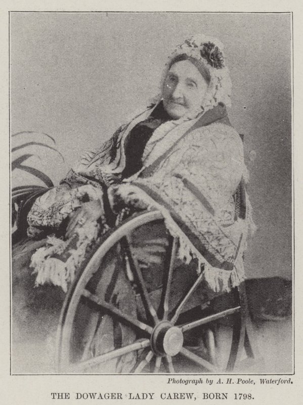 Änkedamen Carew, född 1798 av English Photographer