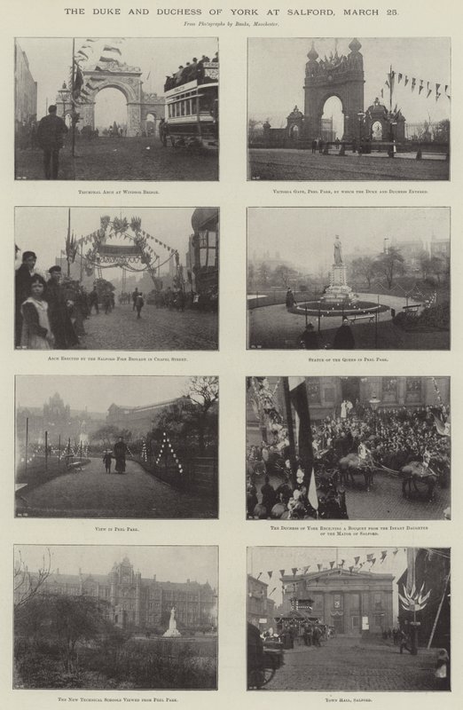 Hertigen och hertiginnan av York i Salford, 25 mars av English Photographer