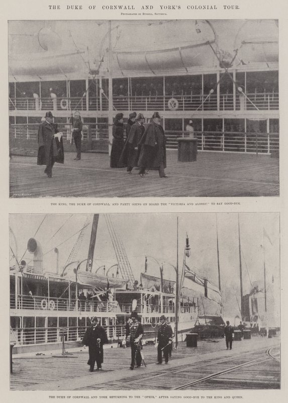 Hertigen av Cornwall och Yorks Colonial Tour av English Photographer