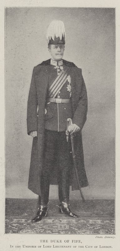 Hertigen av Fife, i uniformen av Lord Lieutenant of City of London av English Photographer