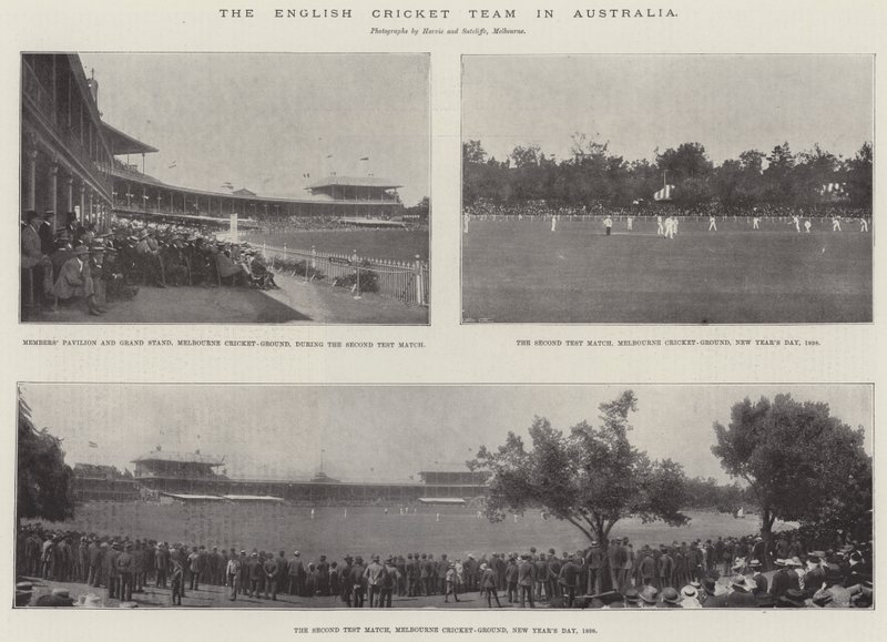 Det engelska cricketlaget i Australien av English Photographer