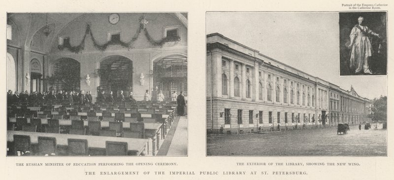 Utvidgningen av Imperial Public Library i St Petersburg av English Photographer