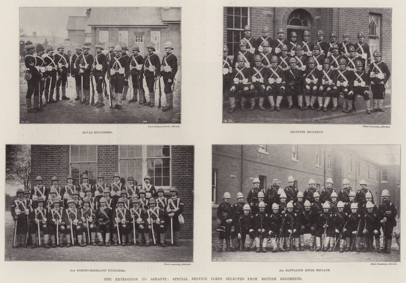 Expeditionen till Ashanti, Special Service Corps utvald från brittiska regementen av English Photographer