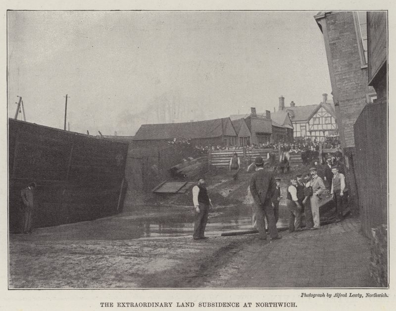 Den extraordinära landsättningen i Northwich av English Photographer