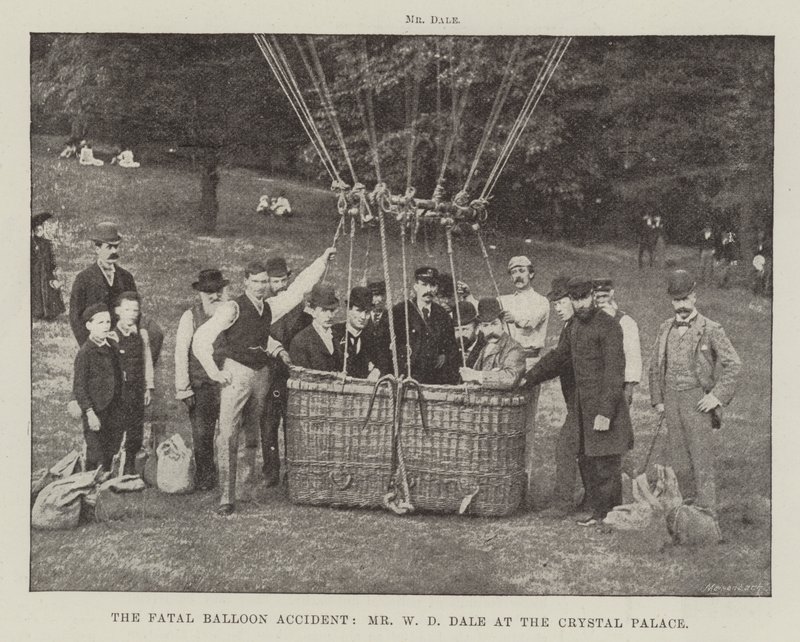 Den dödliga ballongolyckan, Mr W D Dale på Crystal Palace av English Photographer