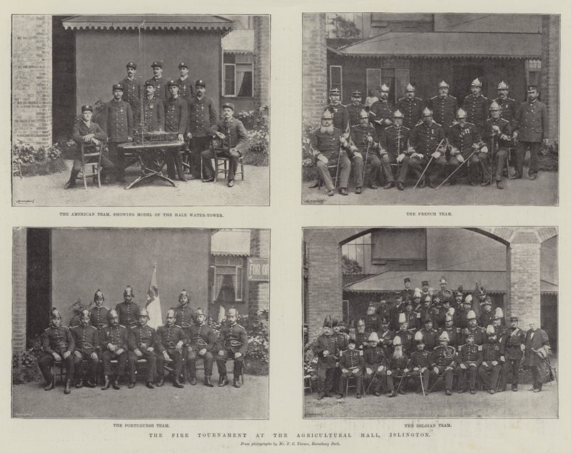 Eldturneringen i Agricultural Hall, Islington av English Photographer