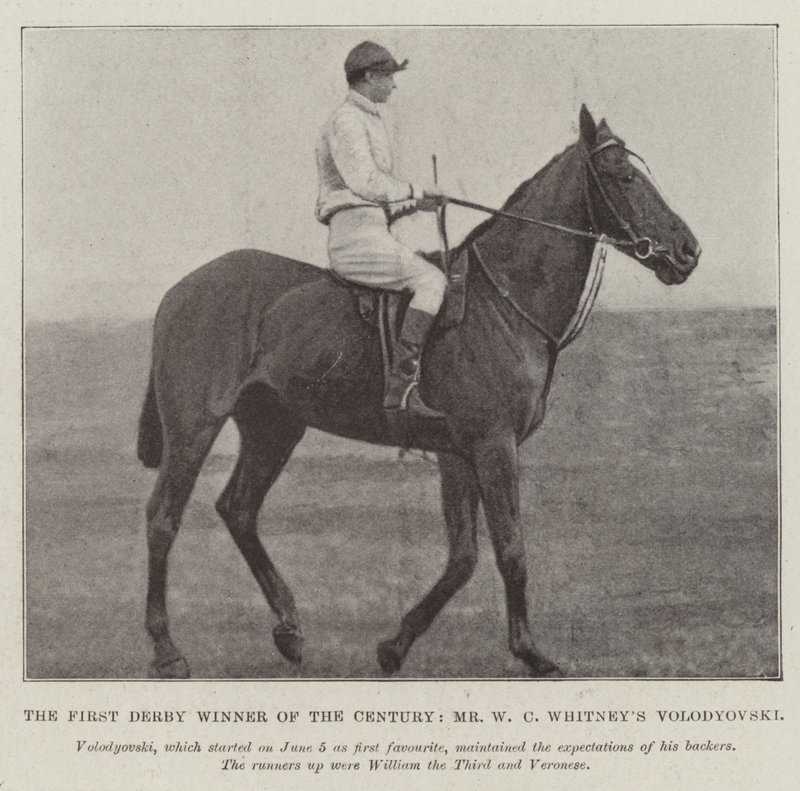 Århundradets första Derbyvinnare, Mr W C Whitneys Volodyovski av English Photographer
