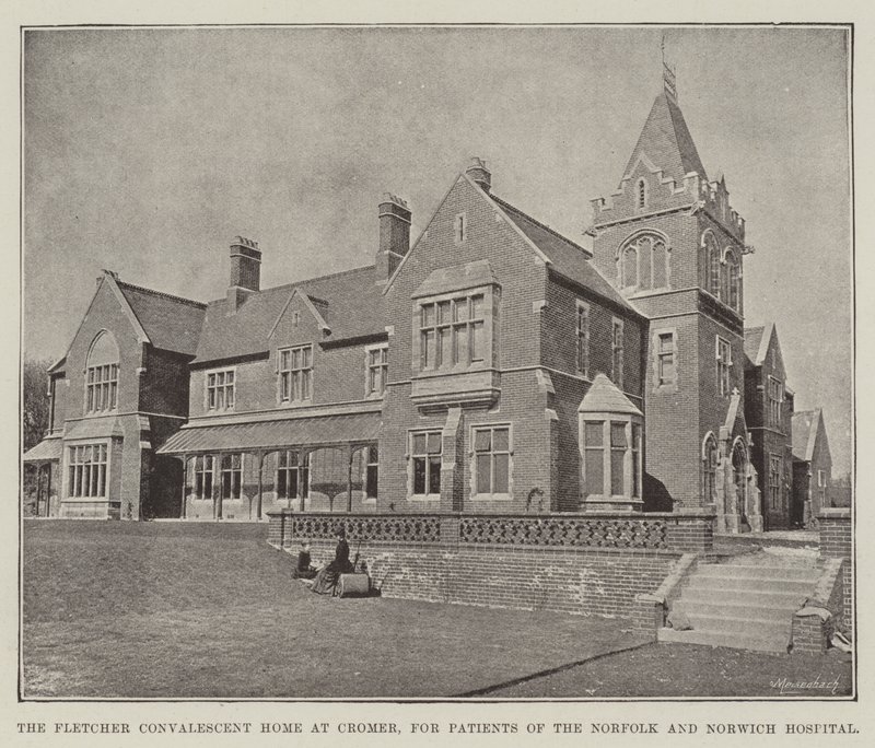 Fletchers konvalescenthem i Cromer, för patienter på Norfolk och Norwich Hospital av English Photographer