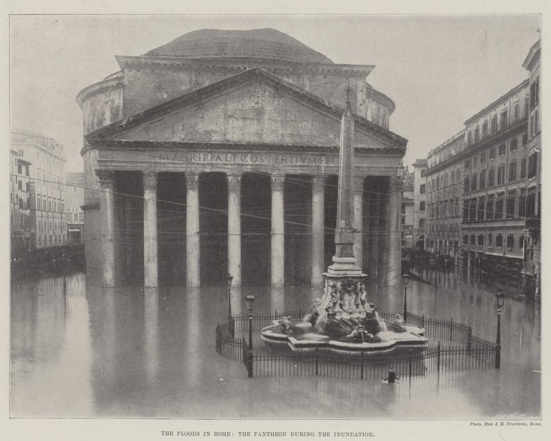 Översvämningarna i Rom, Pantheon under översvämningen av English Photographer