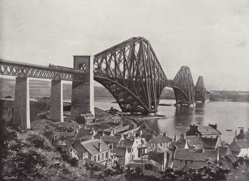 Forth Bridge, från North Queensferry av English Photographer