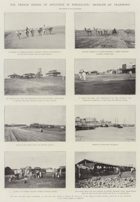 Den franska inflytandesfären i Somaliland, Transportmetoder av English Photographer