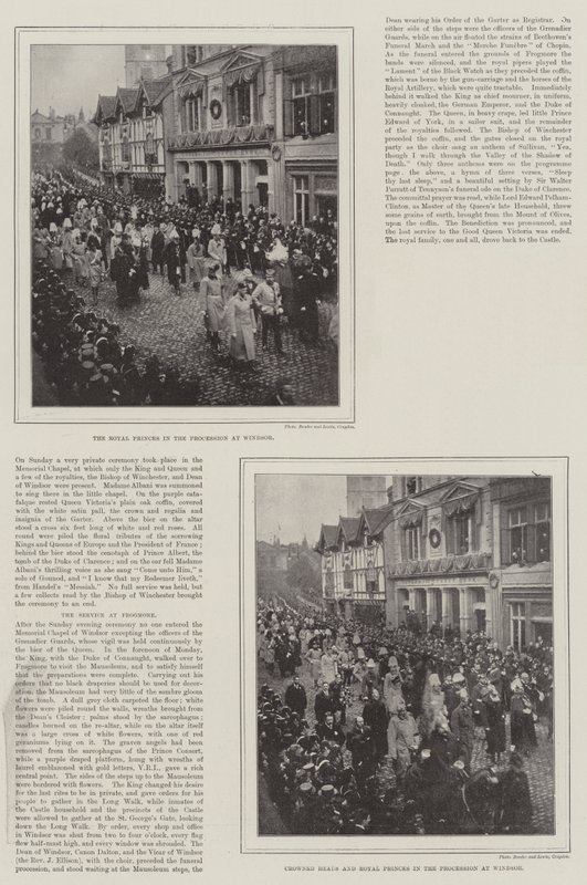 Drottning Victorias begravning av English Photographer