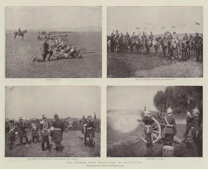 Den tyska armén manövrar i Westfalen av English Photographer