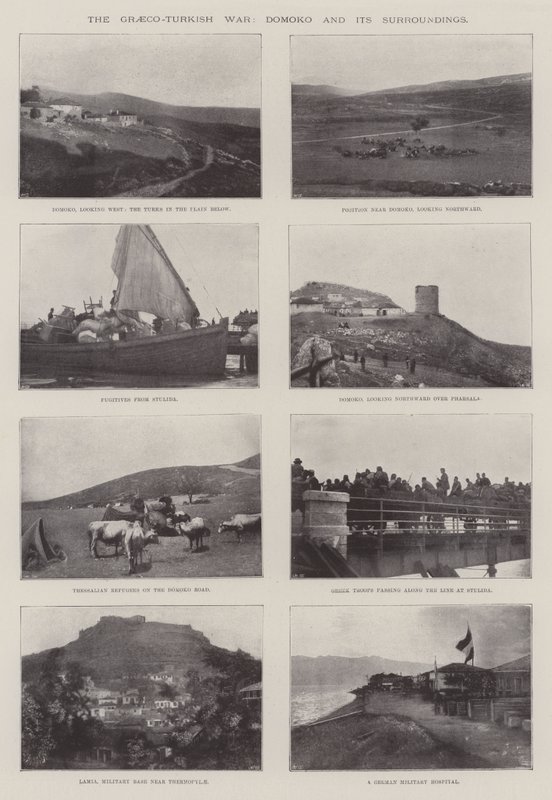Det grekisk-turkiska kriget, Domoko och dess omgivningar av English Photographer