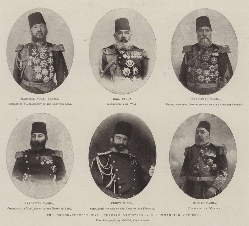 Grekisk-turkiska kriget, turkiska ministrar och befälhavare av English Photographer
