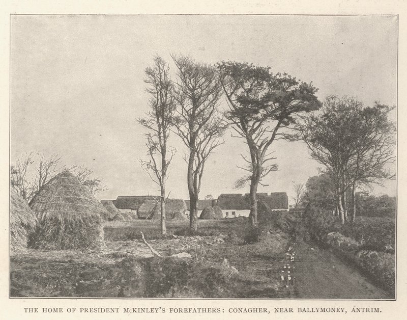 Hemmet för president McKinleys förfäder, Conagher, nära Ballymoney, Antrim av English Photographer