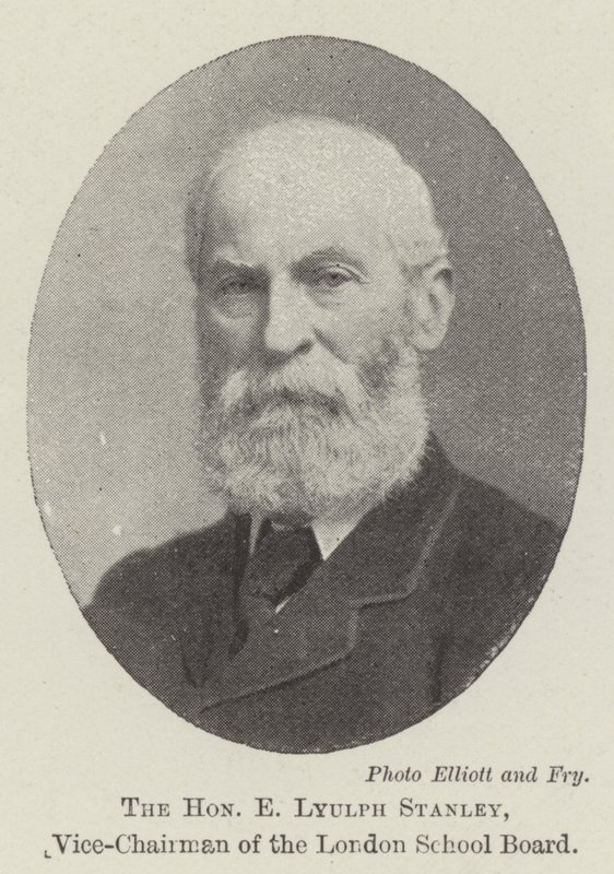 Den ärade E Lyulph Stanley, vice ordförande i London School Board av English Photographer