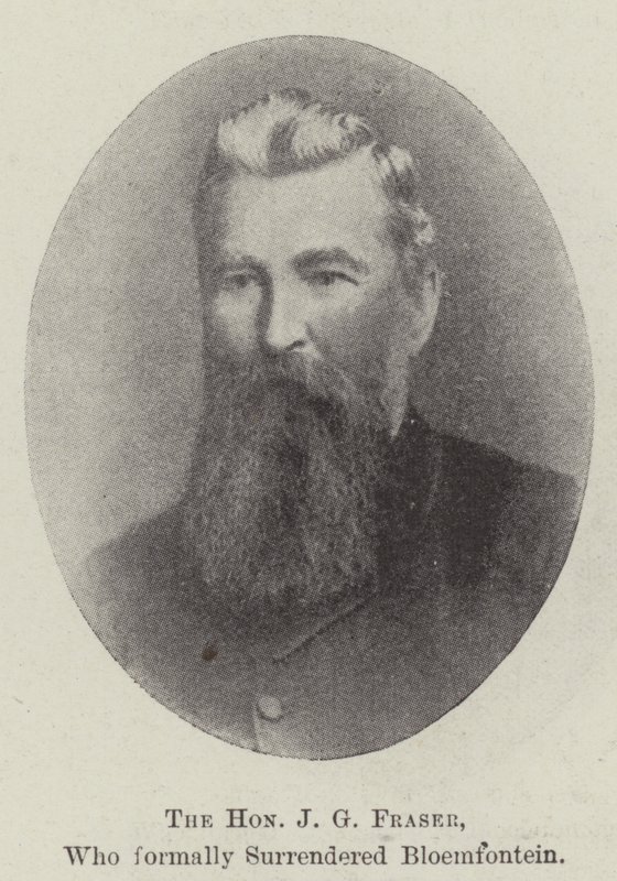 Den ärade J G Fraser, som formellt överlämnade Bloemfontein av English Photographer