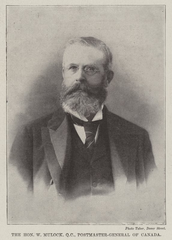 Den ärade W Mulock, QC, postmästare-general i Kanada av English Photographer