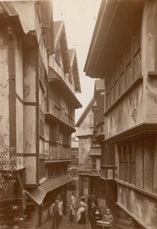 The International Health Exhibition at South Kensington: Reproduction of London in the Olden Time av English Photographer